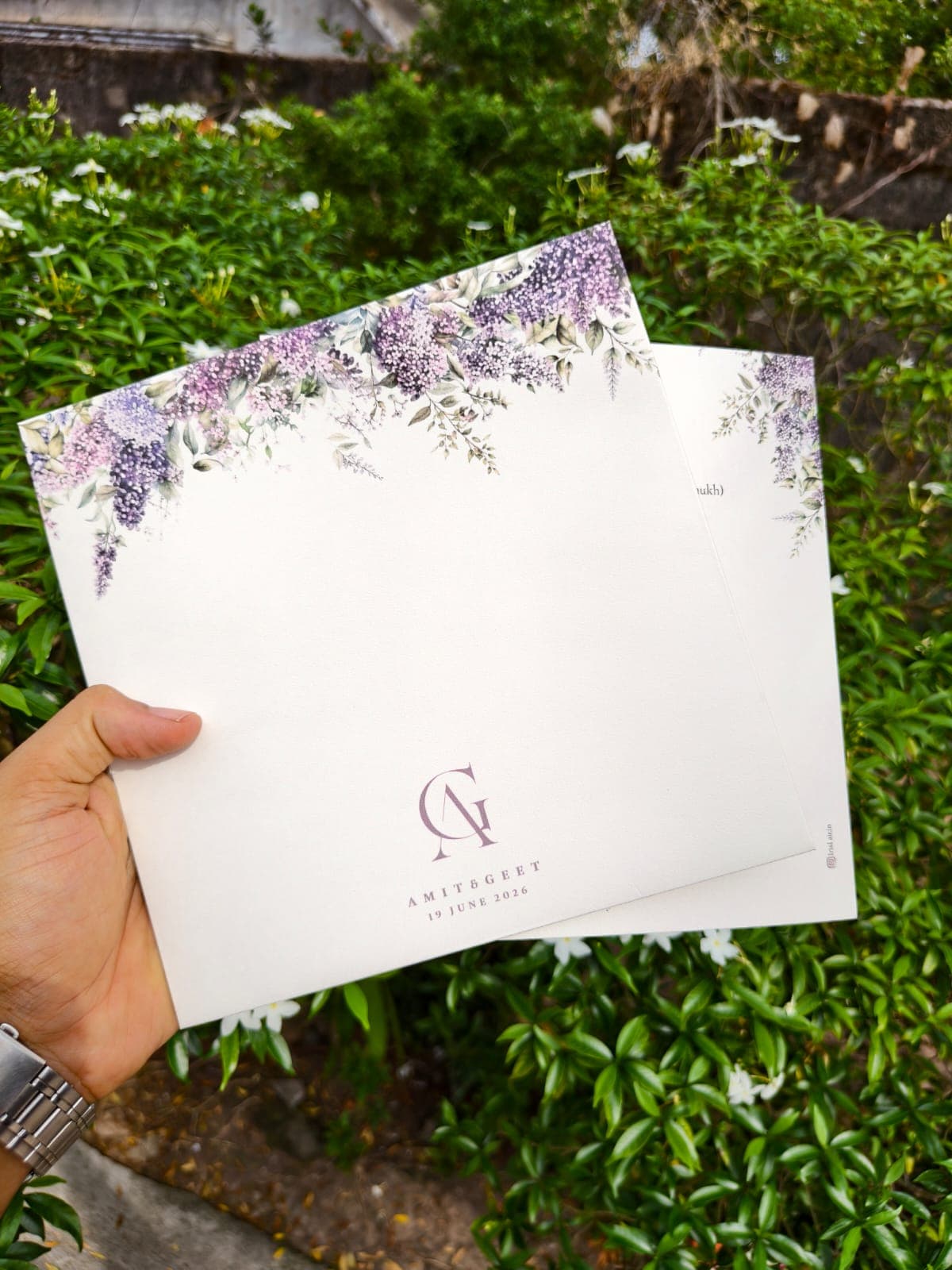 Lavender 8x8 size